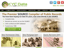 Tablet Screenshot of kycdata.com